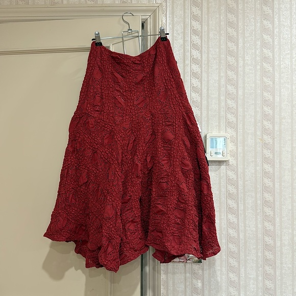 With Jéan Maeve Midi Skirt Red - Picture 2 of 3